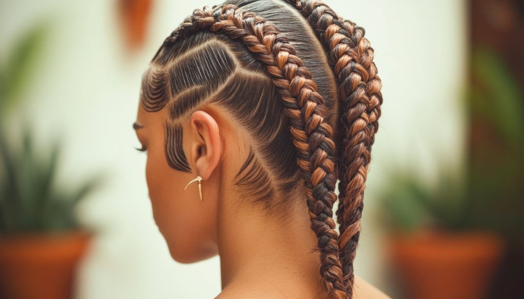 Knotless braids haircut