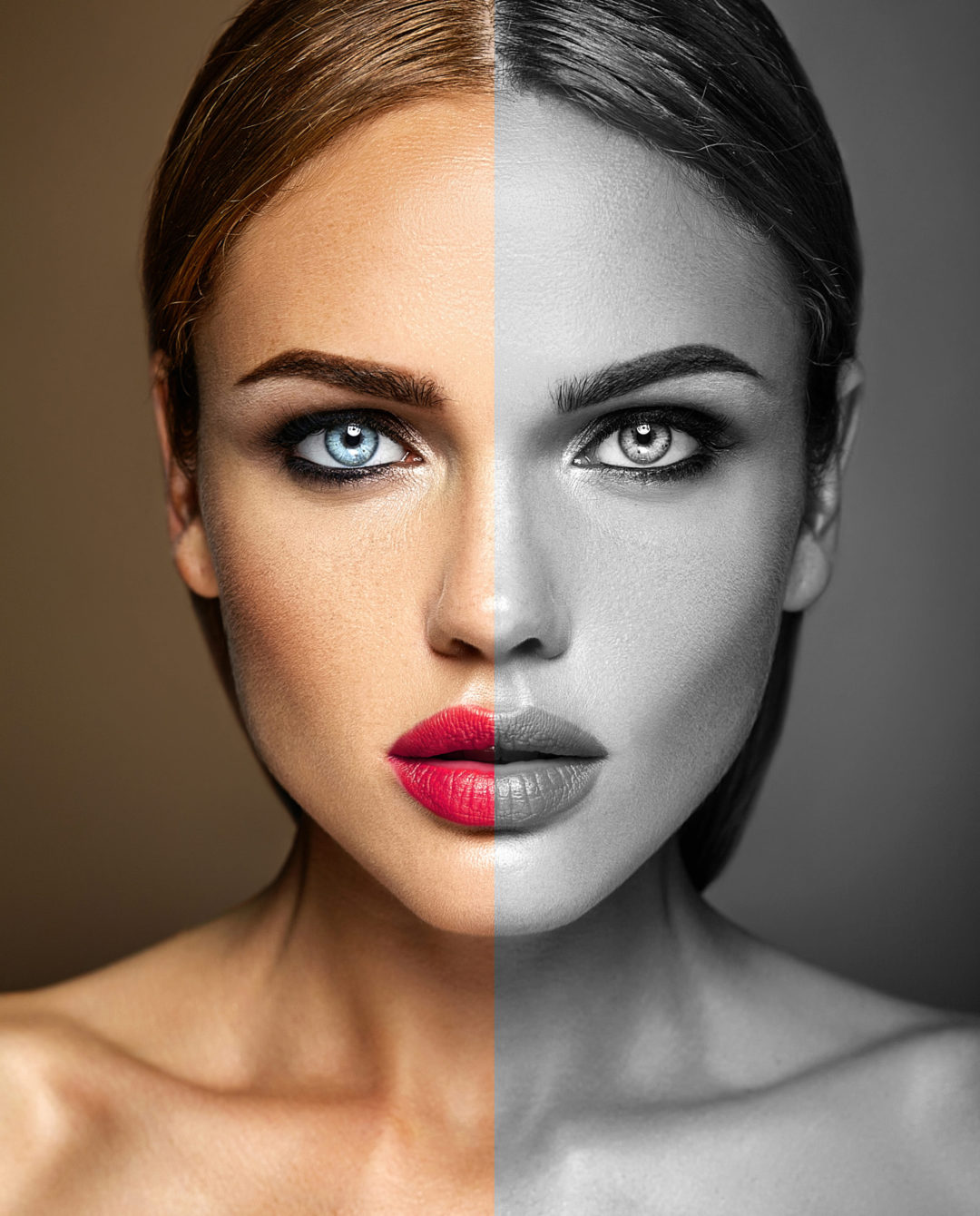 blog photo depicting comparison between hd vs non hd makeup.
