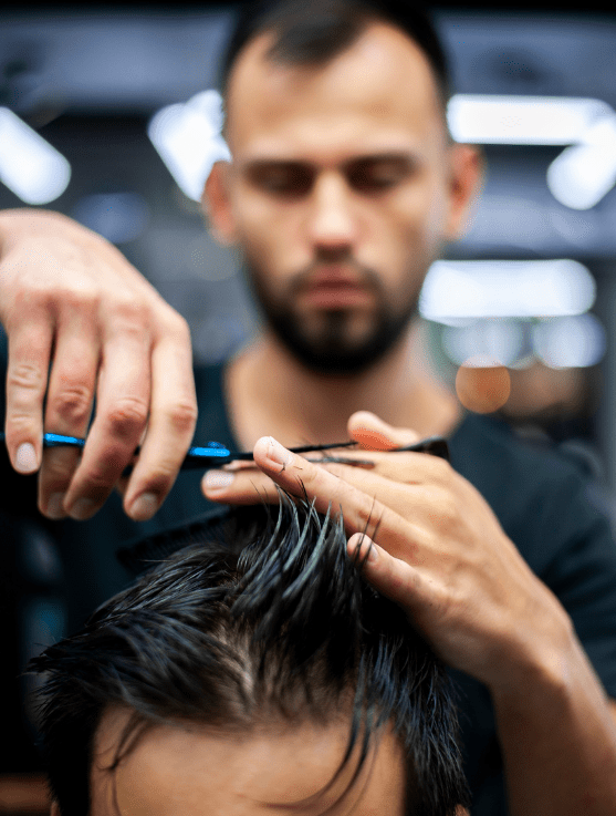 mens haircutting