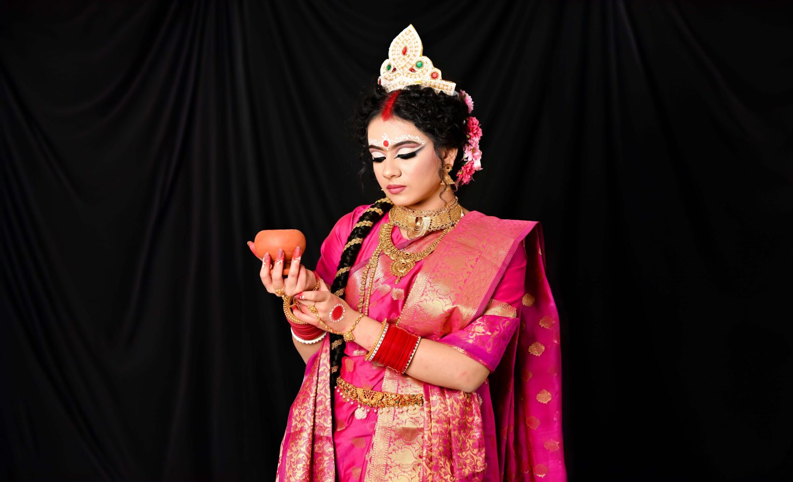 bengali bridal look