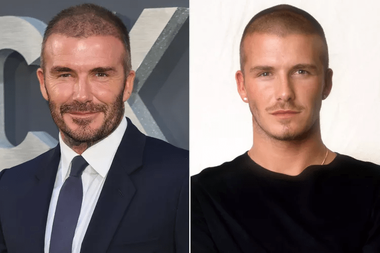 David Beckham buzzcut hairstyle