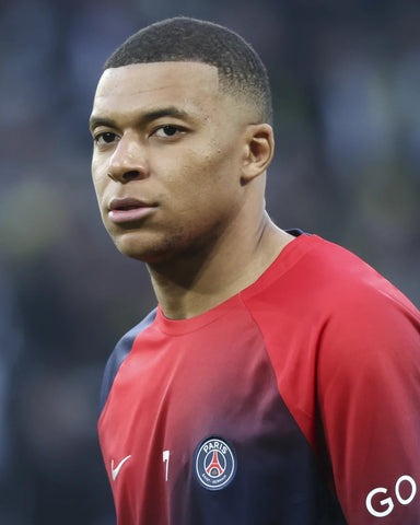 Kylian Mbappe buzzcut hairstyle