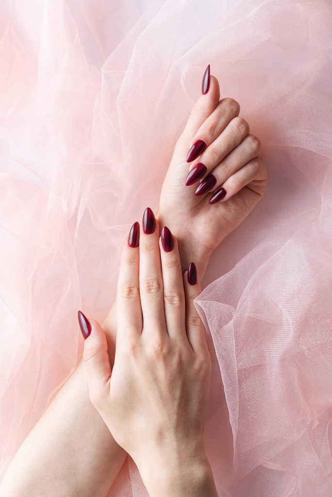 French Manicure with a Romantic Twist