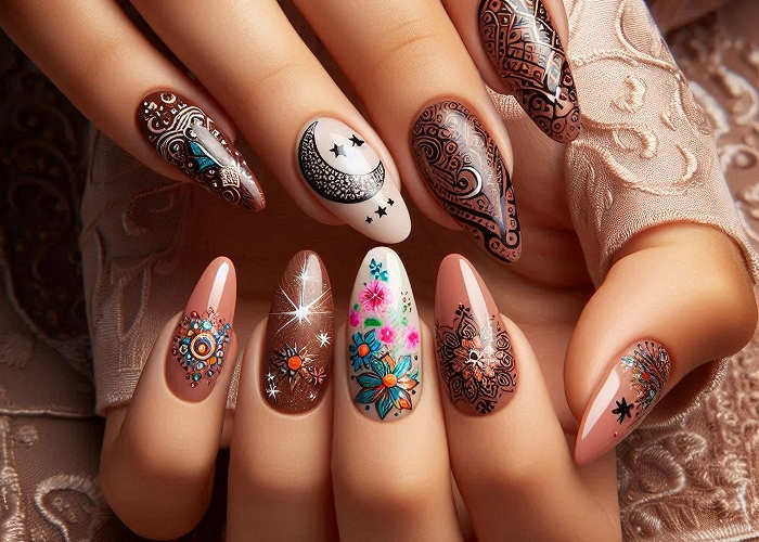 woman-christmas-nails