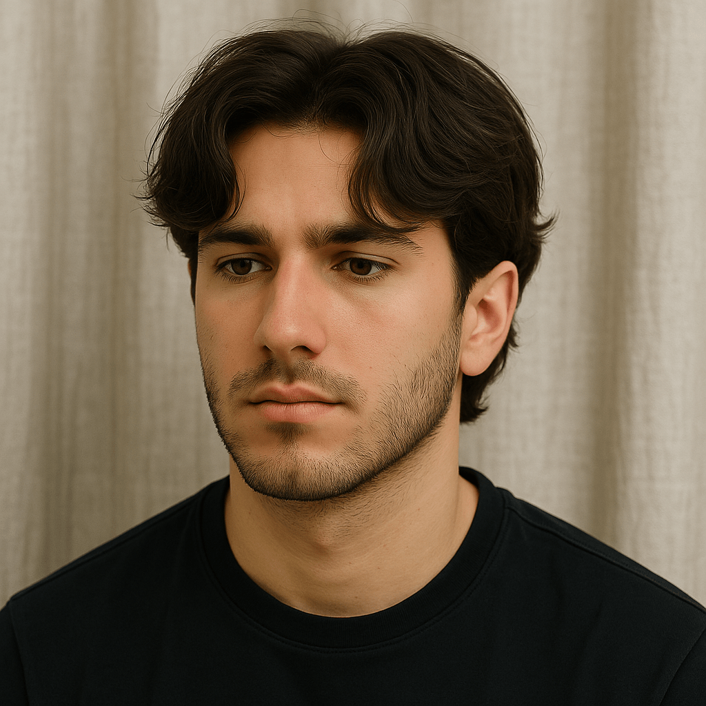 Textured Curtain bang haircut