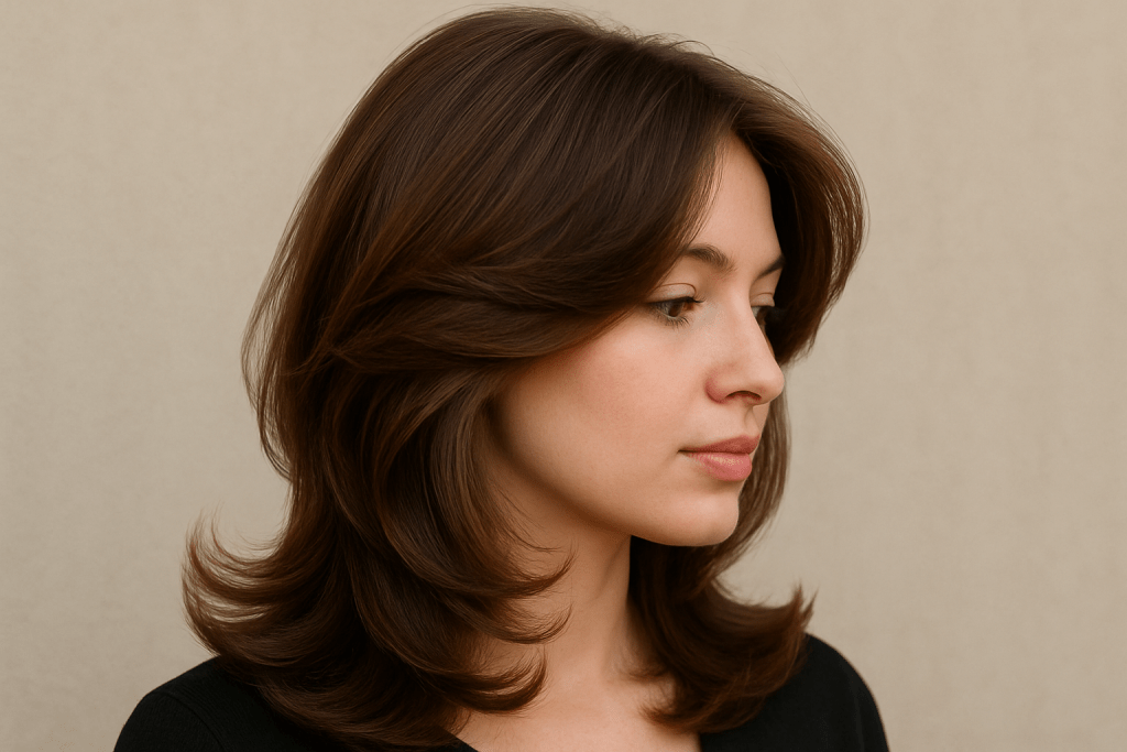 classic butterfly inspired haircut