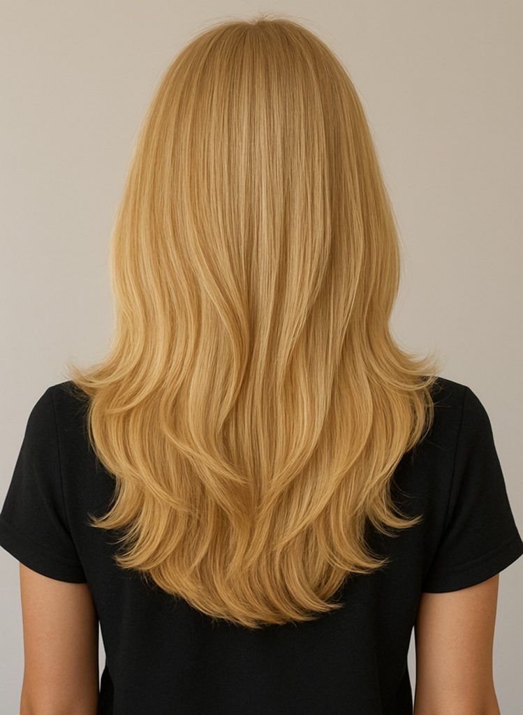 Textured Butterfly Styled Haircut