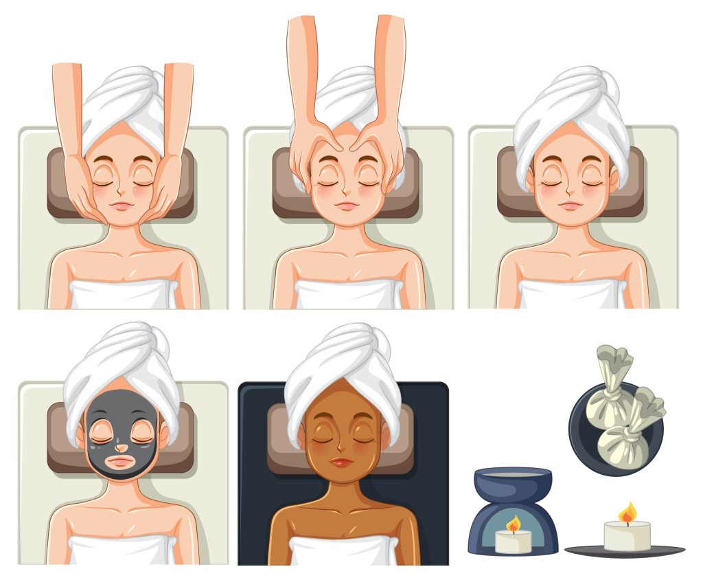how kobido face massage is performed step by step